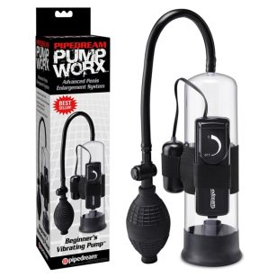 Pompe à pénis Beginner Worx avec vibration