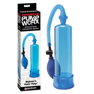 Pompe à pénis Beginner Power Worx bleu