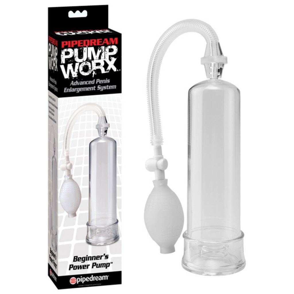 La pompe à pénis Beginner Power Worx transparente puissante pour Débutant vous donnera la taille et la confiance dont vous avez toujours rêvé.