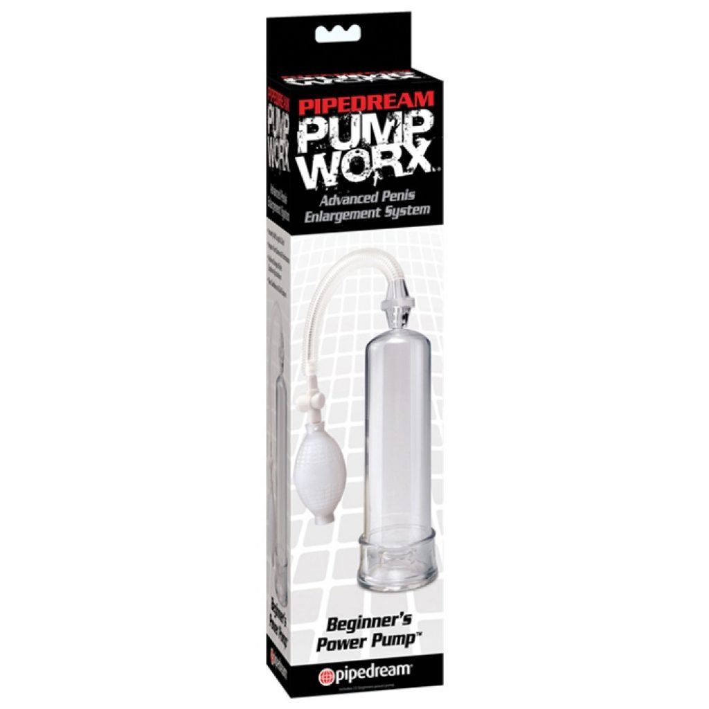 Pompe à pénis Beginner Power Worx transparente – Image 5