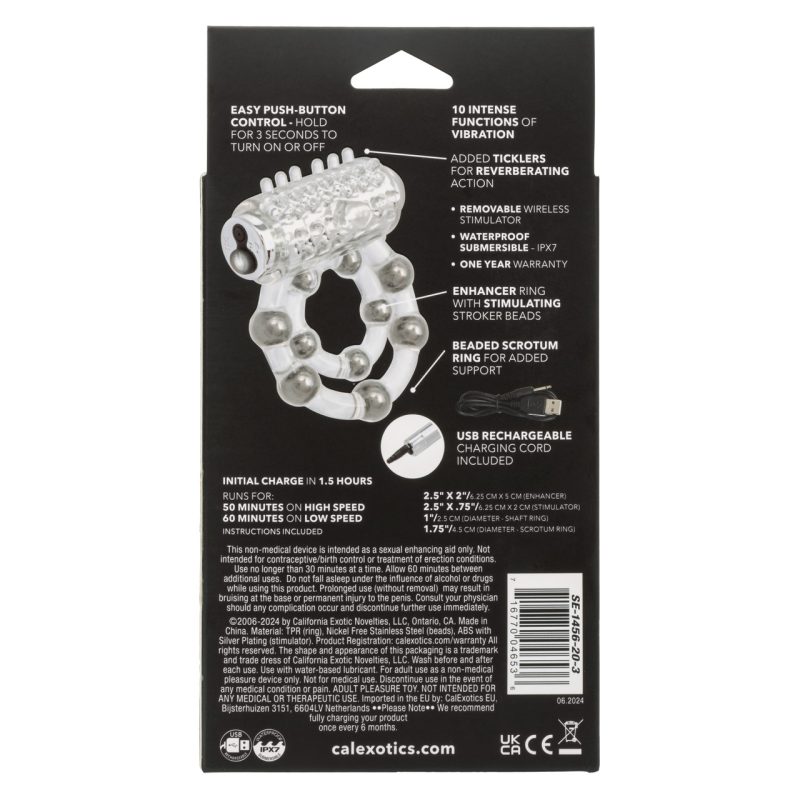 Anneau vibrant pour pénis waterproof Maximus – Image 8