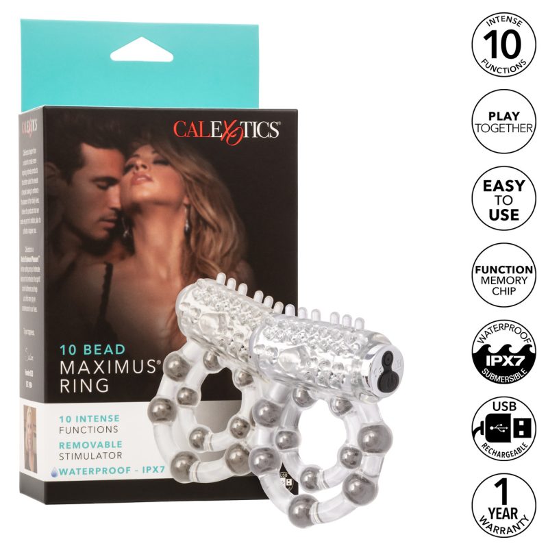 Anneau vibrant pour pénis waterproof Maximus – Image 4