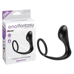 Ass-gasm dildo anal with silicone penis ring