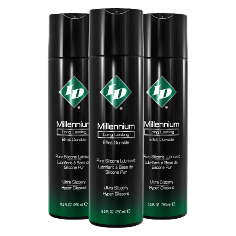 Lubrifiant ID Millenium silicone en différend contenant.