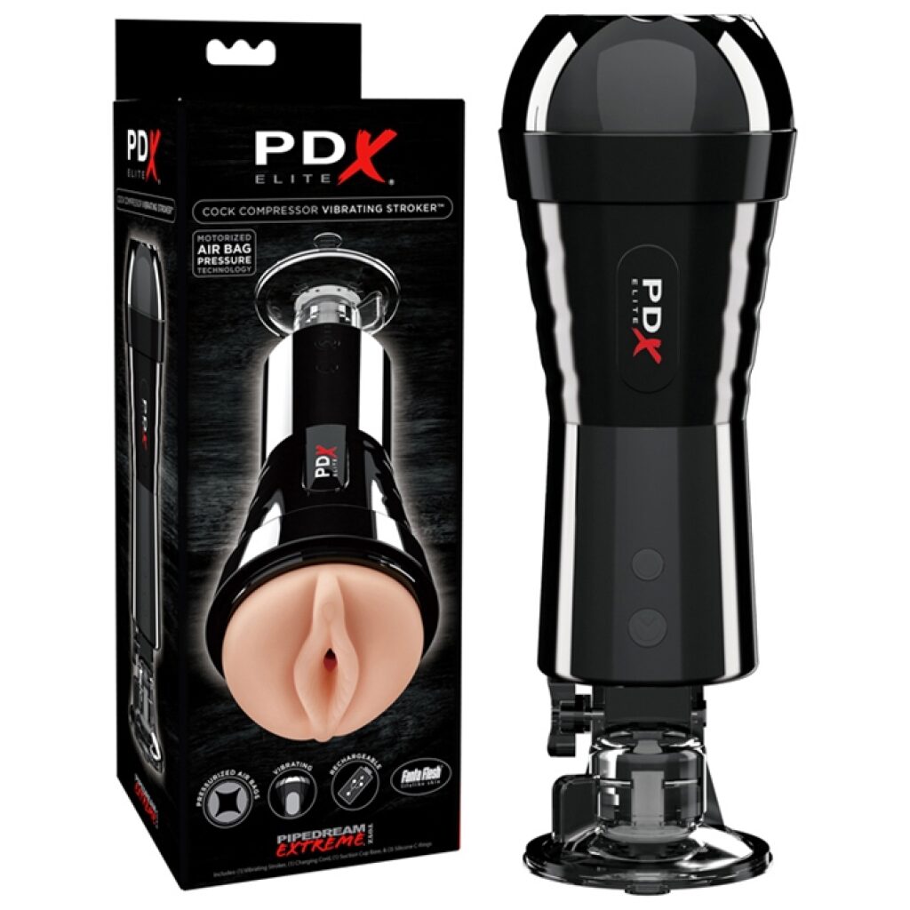 L'aspiration à l'air garantit que le masturbateur PDX Cock Compressor vous donnera une incroyable action multiple de succion et de masturbation.