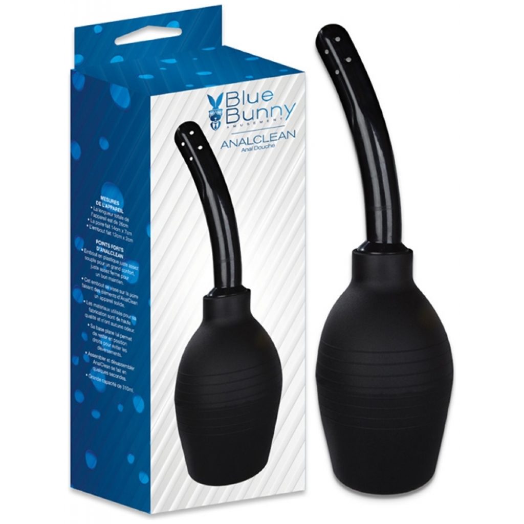 The principle is very simple: you fill the Analclean enema bulb with water at a temperature that suits you