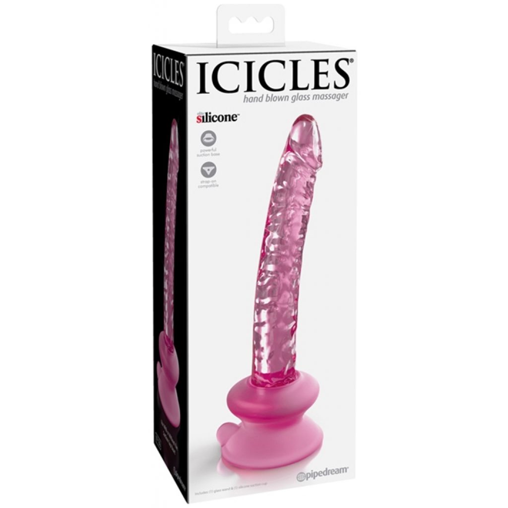 Dildo en verre rose Icicle no 86
