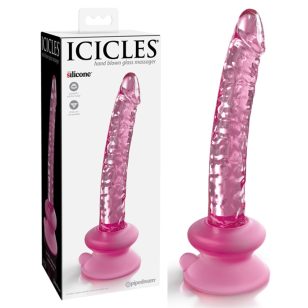 Icicle no 86 pink glass dildo