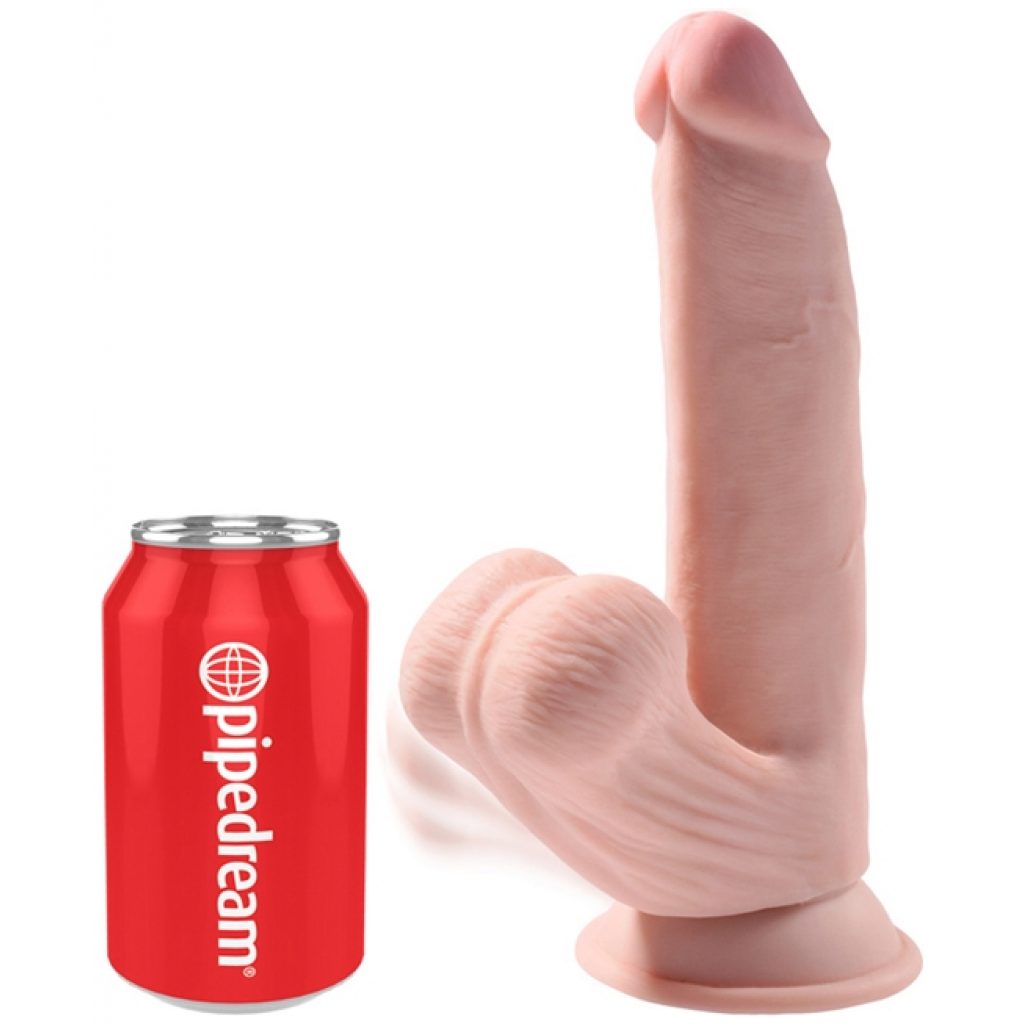 Dildo réaliste King Cock Plus 8 pouces avec testicules