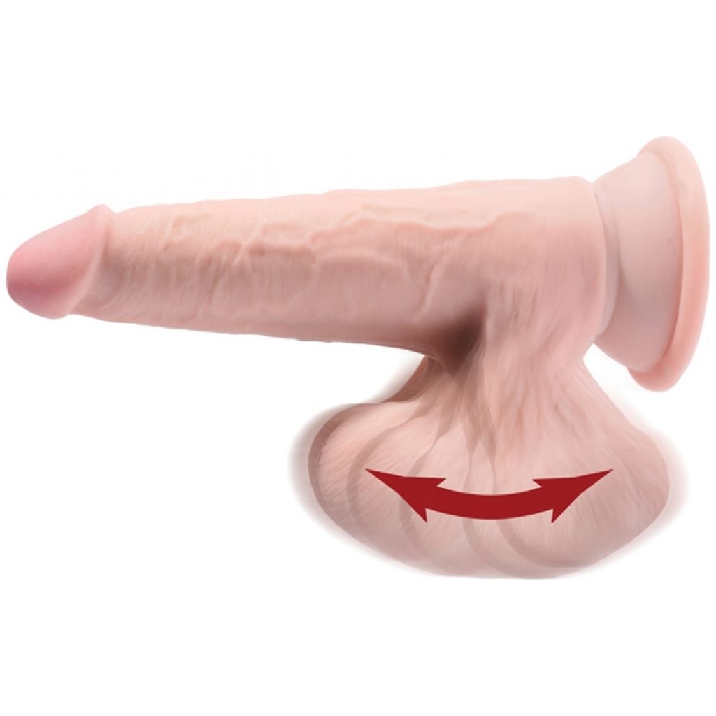 Dildo réaliste King Cock Plus 8 pouces avec testicules