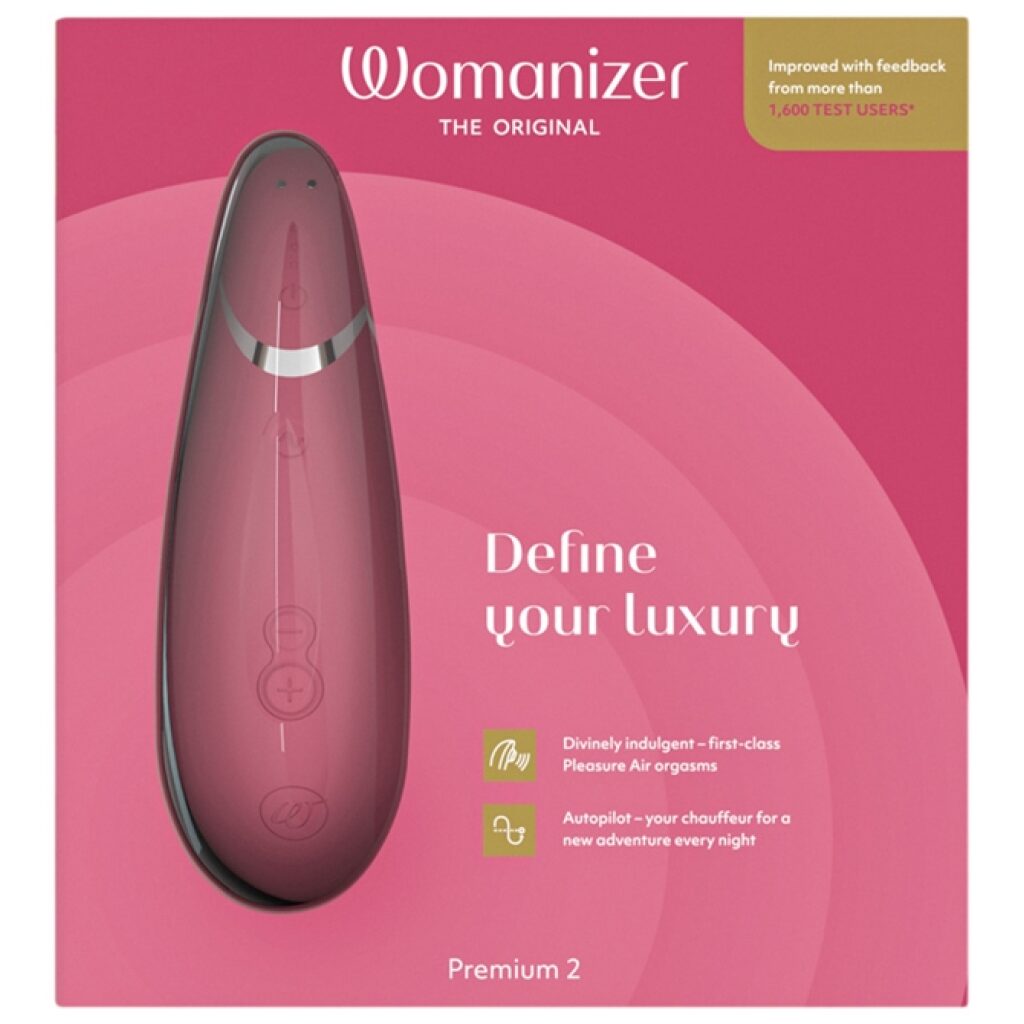 Womanizer Premium 2 framboise stimulateur clitoridien rechargeable