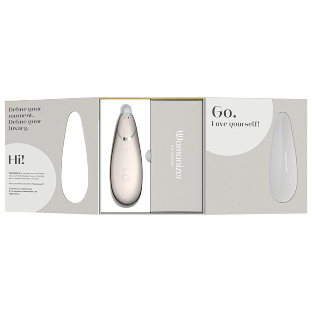 Womanizer Premium 2 gris stimulateur clitoridien rechargeable
