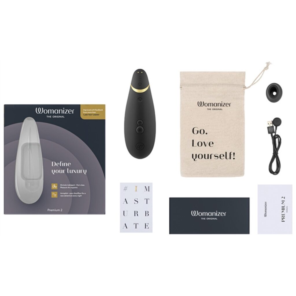 Womanizer Premium 2 noir stimulateur clitoridien rechargeable