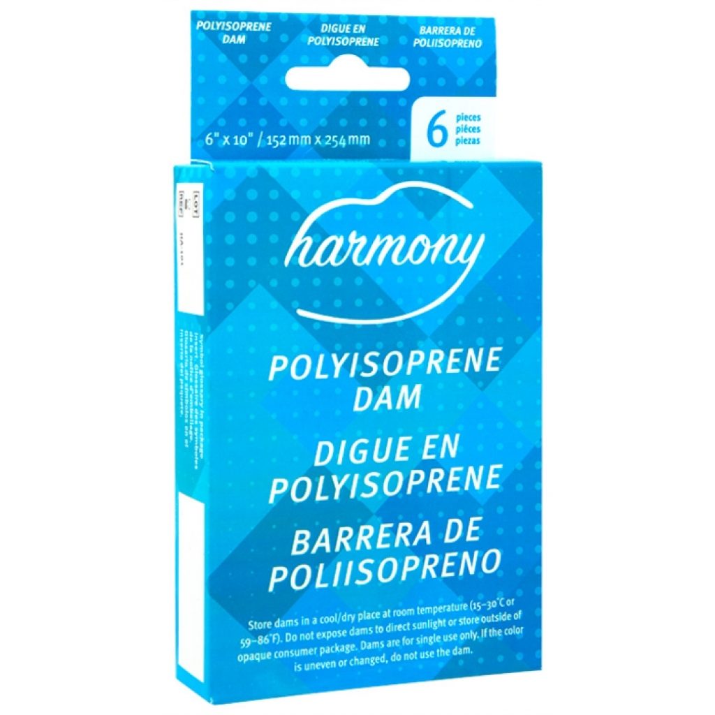 Condom oral sans latex Harmony en feuilles
