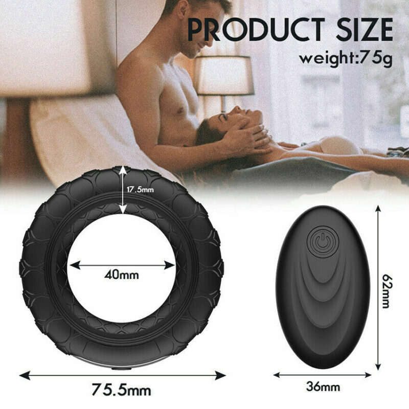 Anneau d'érection Stay Hard avec vibration et télécommande