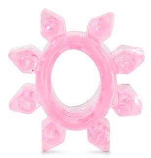 Cet anneau rose extensible et doux offre des érections plus dures et plus durables.