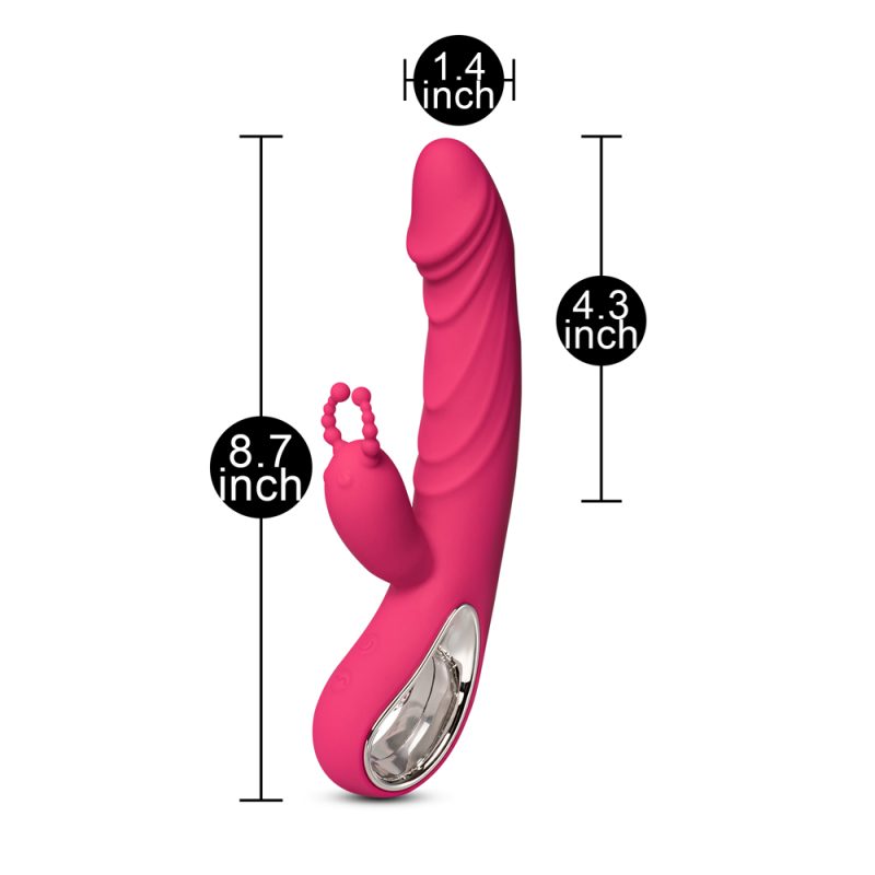 Vibrateur double action chauffant Pinky – Image 8
