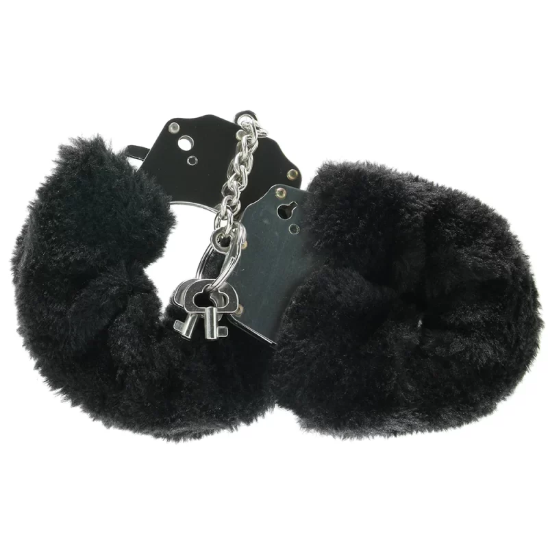 Handcuffs with black fur - Image 3