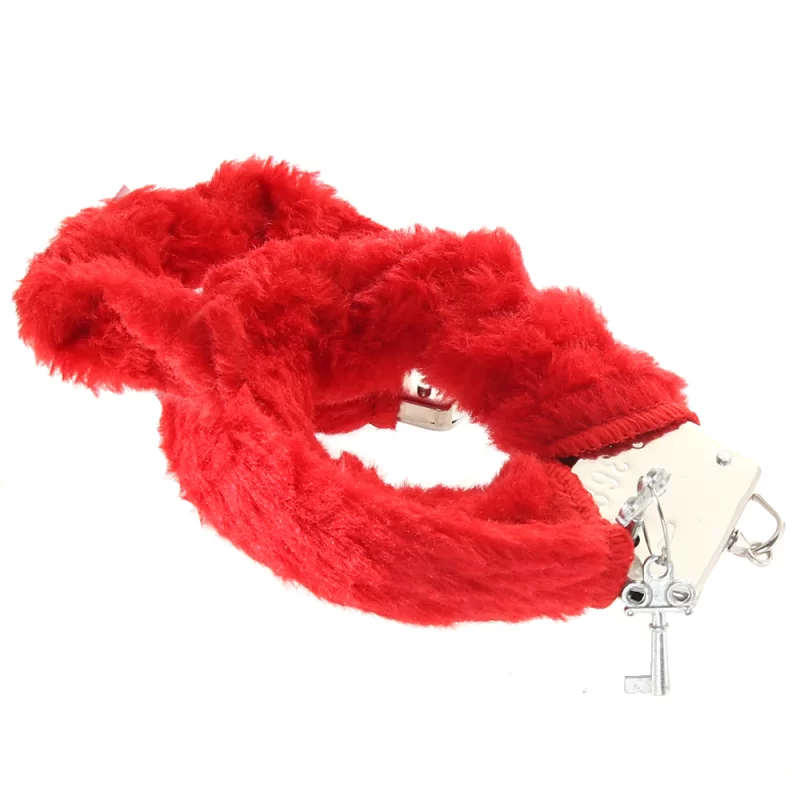 Handcuffs with red fur - Image 2