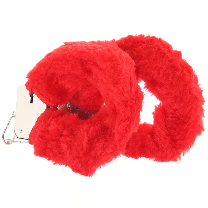 Handcuffs with red fur - Image 3