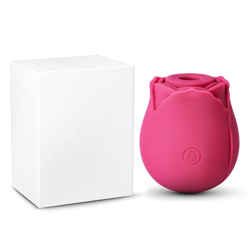 Red rose clitoral stimulator with gift box