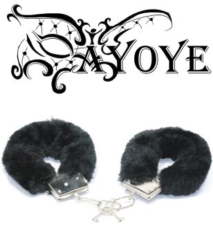 Handcuffs with black fur