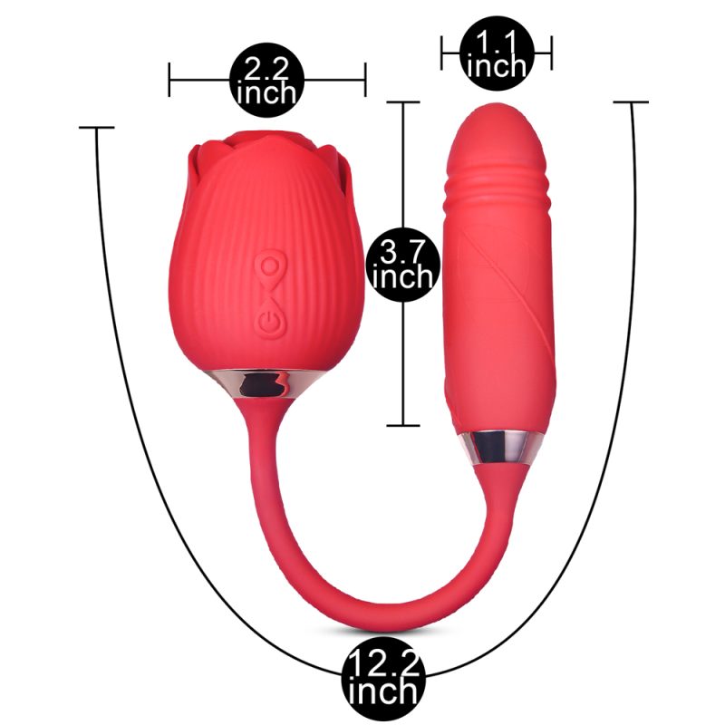 Pink clitoris stimulator with vibrator - Image 4