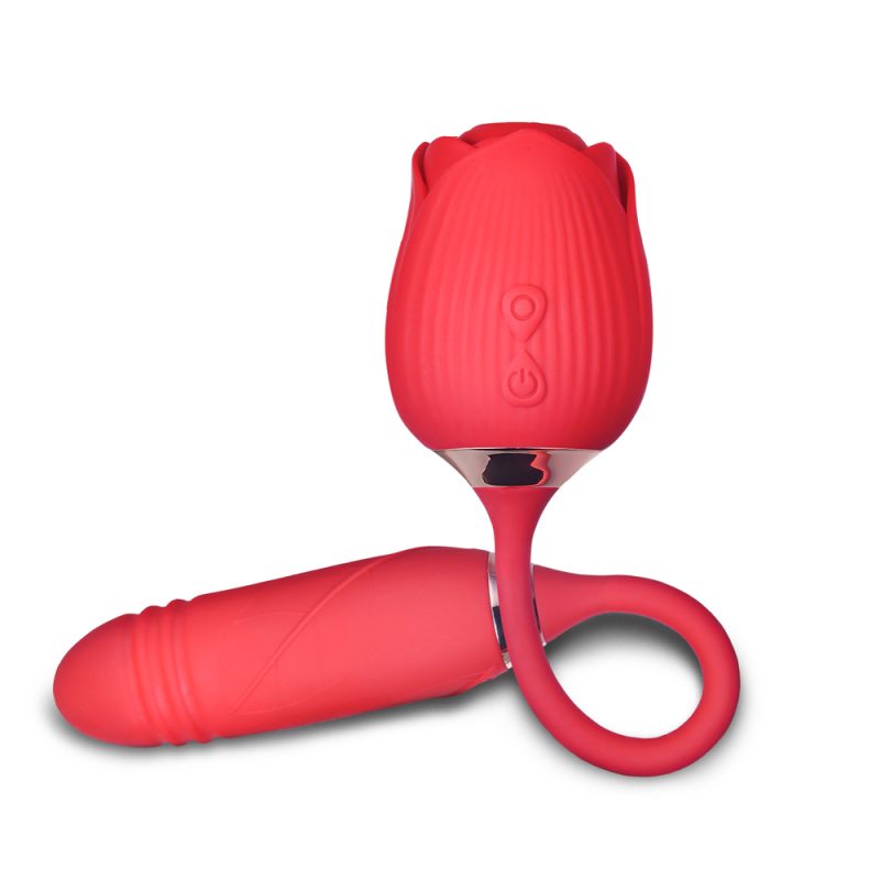 Pink clitoris stimulator with vibrator - Image 10