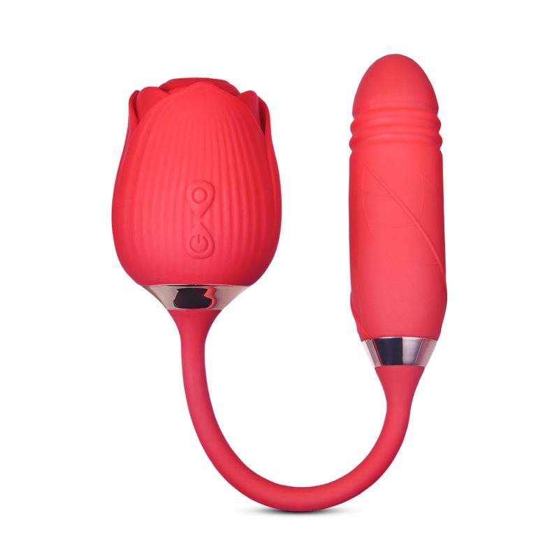 Pink clitoris stimulator with vibrator - Image 2