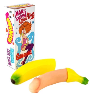 Sexy banana squirting penis
