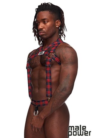 Male Power Studded Body Harness