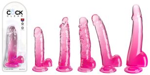 Translucent Pink King Cock Dildo