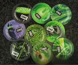 One phosphorescent condom