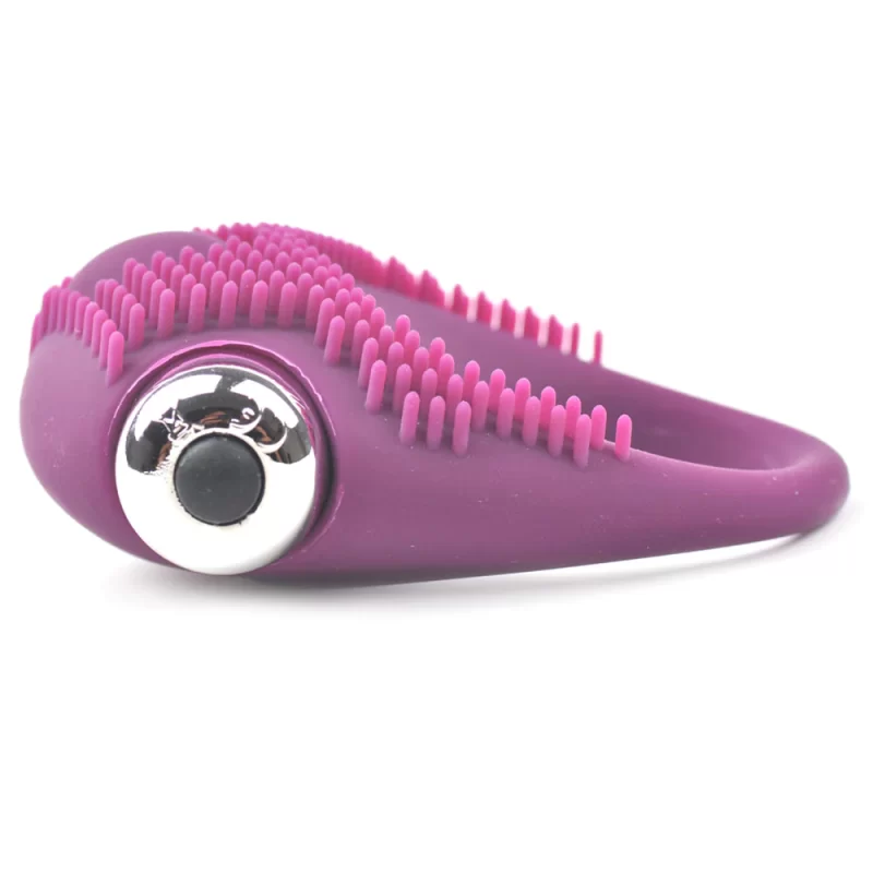 Anneau vibrant pour pénis mauve – Image 2