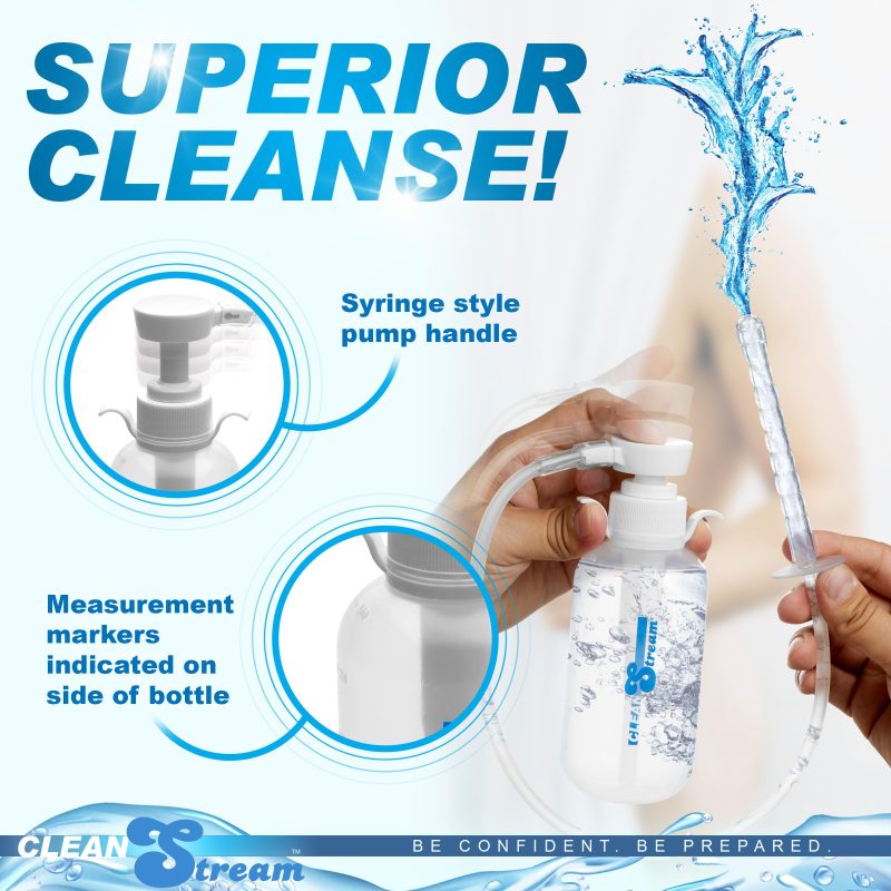 Clean Stream Pump Enema Bottle with Nozzle - Image 4