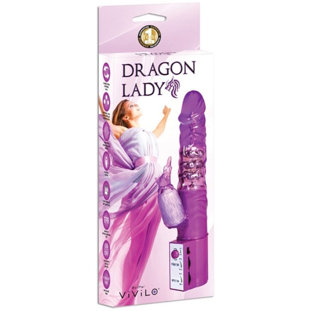 Vibrateur double action Dragon Lady avec perles – Image 2