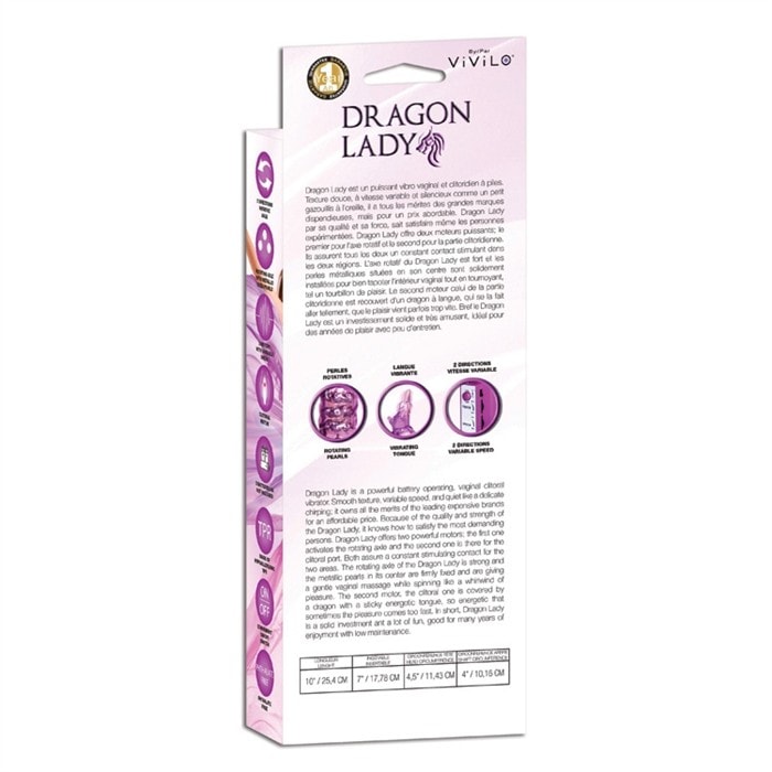 Vibrateur double action Dragon Lady avec perles – Image 3
