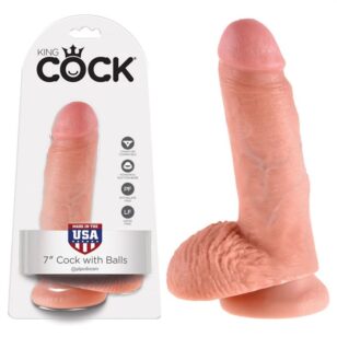 7 Inch Realistic King Cock Dildo with Suction Cup