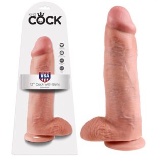 12 Inch Realistic King Cock Dildo with Suction Cup
