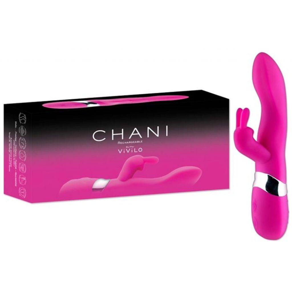 Chani rechargeable dual action vibrator is part of this new generation of G Area vibro from the prestigious Vivilo Collection.