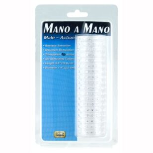 Le masturbateur Mano A Mano pour homme transparent par lequel vous pouvez voir toute l’action.
