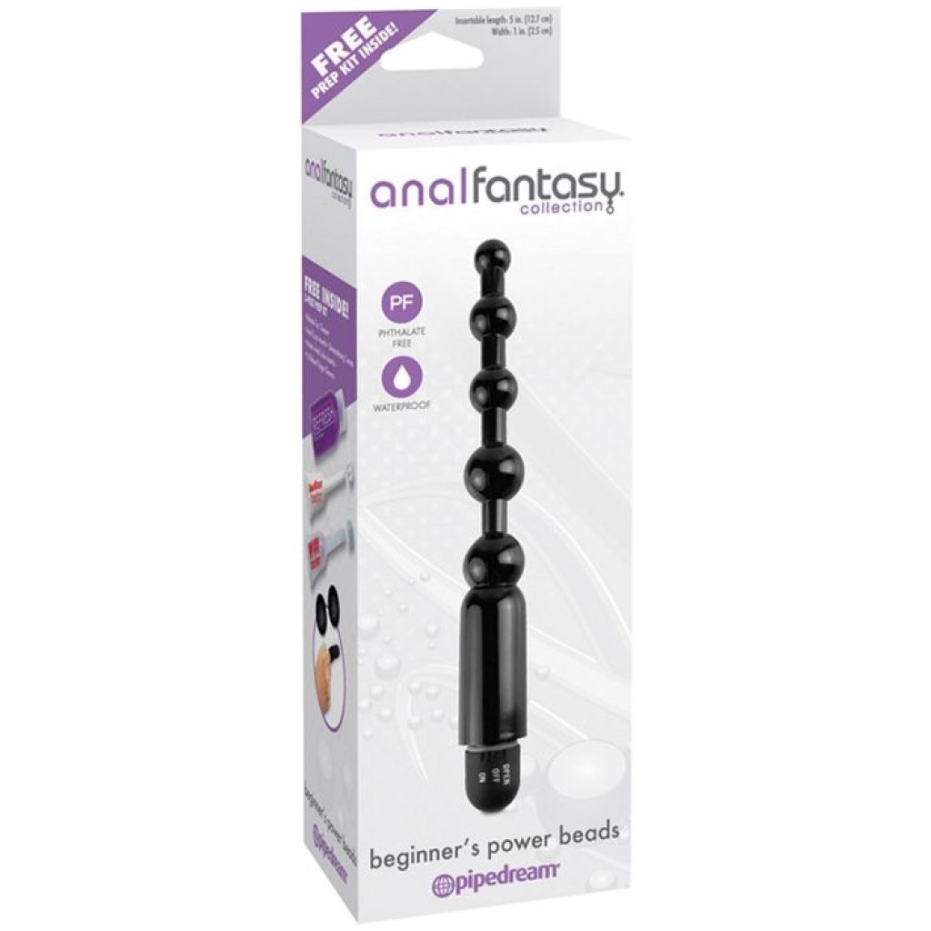 D'abord si vous n'avez jamais essayé le jeu anal, les perles du vibrateur anal Beginner's Power Beads sont exactement ce dont vous avez besoin.