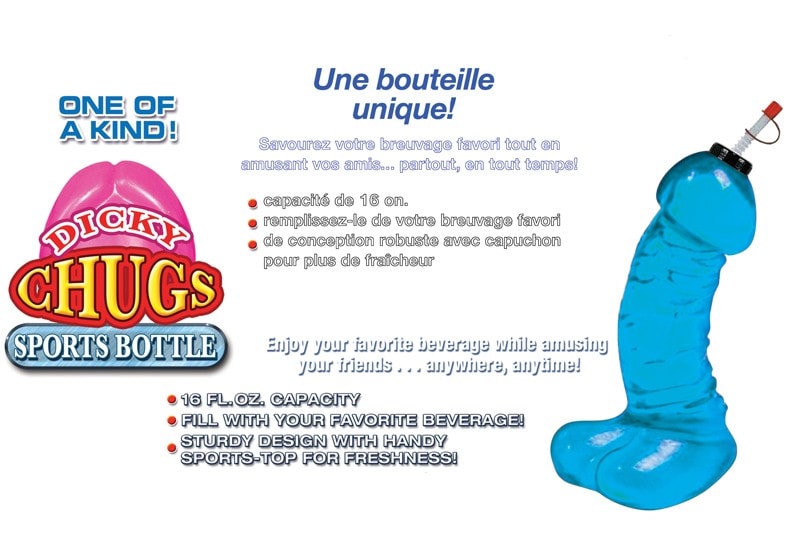 Bouteille de sport en forme de pénis