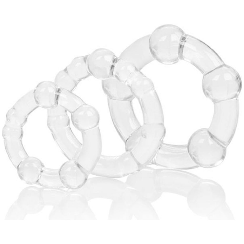 Anneau d'érection kit de 3 transparent Island – Image 2