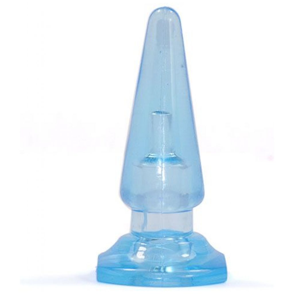 Restez fidèle à ce que vous savez, avec le petit dildo anal bleu Sassy.