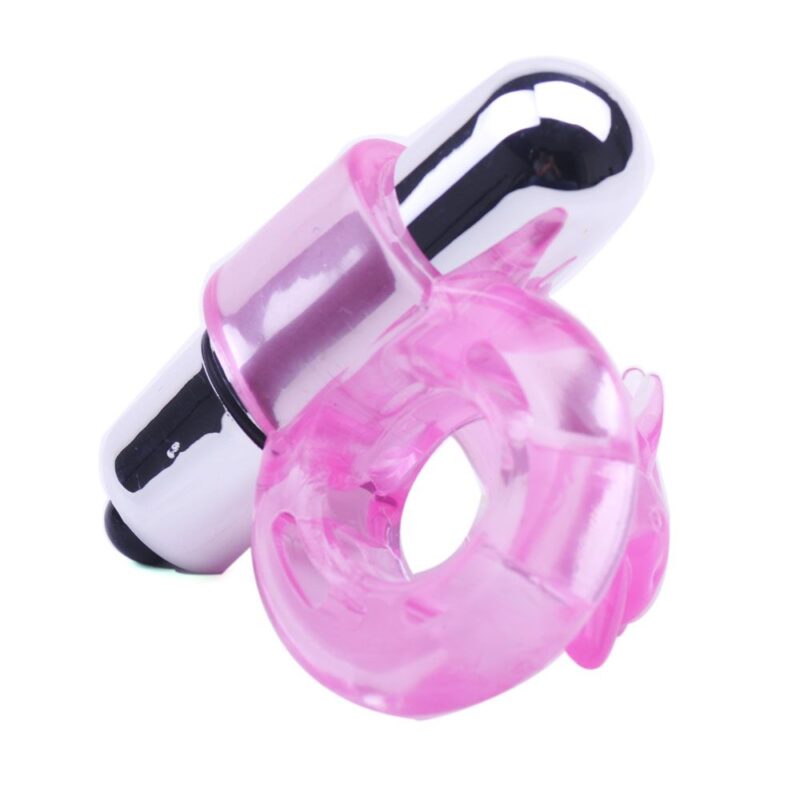 Vibrating dolphin cock ring for penis/clitoral stimulation - Image 3