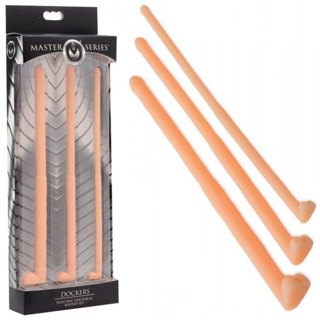 Designed for fans of advanced intimate play, this 3-pack of Dockers training urethral probes.