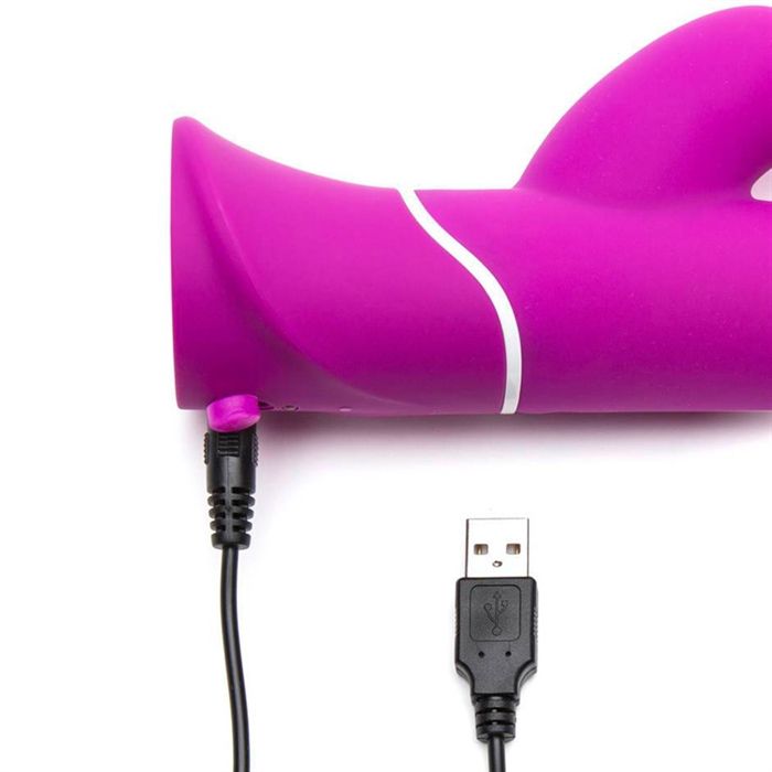 Happy Rabbit rechargeable dual action vibrator purple - Image 3