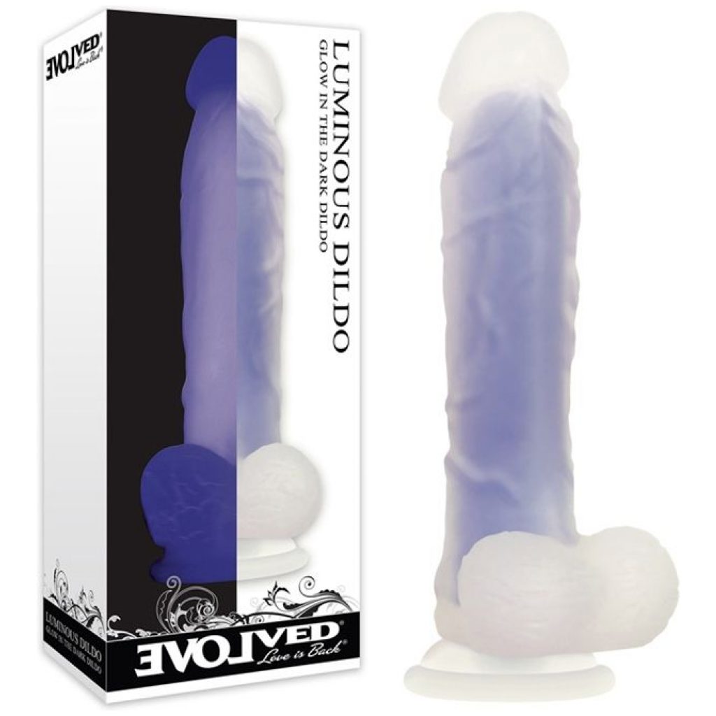 Dildo lumineux avec ventouse en silicone d'Evolved.