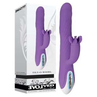 Tilt-O-Whirl purple dual-action vibrator